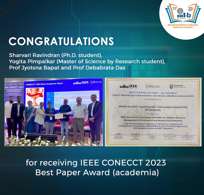 News Events IEEE CONECCT 2025 Best Paper Award (academia)